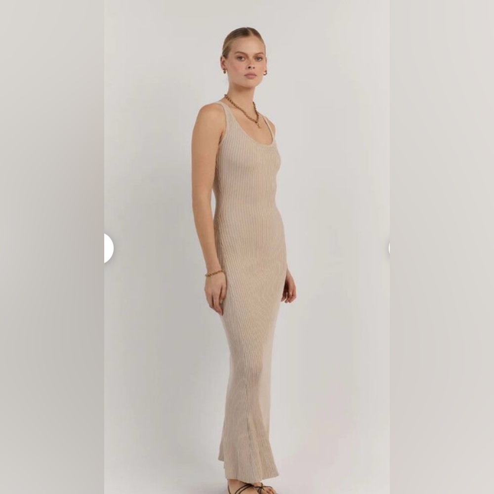 Dissh victoria stone knit midi dress